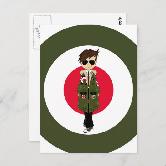 Carte Postale Cool Mod (Devant / Derrière)