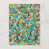 Carte Postale Cool moderne unique fleurs florales design motif (Devant)