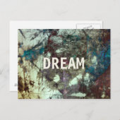 Carte Postale Cool moderne unique peinture abstrait design de rê (Devant / Derrière)
