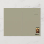 Carte Postale Cool Mona Lisa Hippie Campervan (Dos)