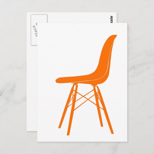 Carte Postale Cool objet eames chaise (Devant / Derrière)