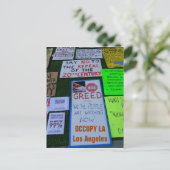 Carte Postale Cool Occupy LA Postcard ! (Debout devant)