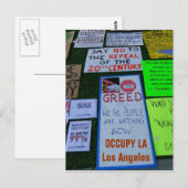 Carte Postale Cool Occupy LA Postcard ! (Devant / Derrière)