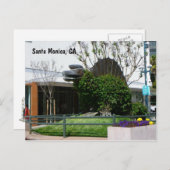 Carte postale cool Père Noël Monica ! (Devant / Derrière)