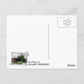 Carte postale cool Père Noël Monica ! (Dos)