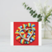 Carte Postale Cool Rasta Perles Design (Debout devant)