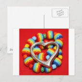 Carte Postale Cool Rasta Perles Design (Devant / Derrière)
