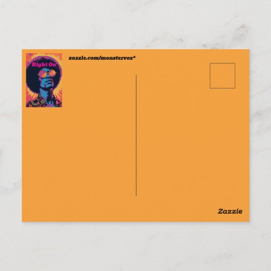 Carte postale cool/Retro (Dos)