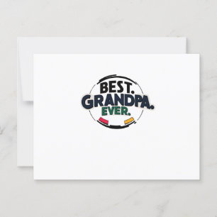 Carte postale cool Retro "Best Grandpa Ever"