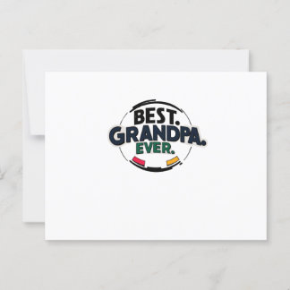 Carte postale cool Retro "Best Grandpa Ever"