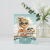 Carte Postale Cool Ride avec meilleur ami (Debout devant)