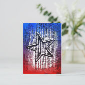 Carte Postale Cool Rustic Lone Star Pop Art Imprimer (Debout devant)