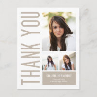 Cool simple Editable Couleur Merci de graduation P