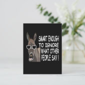 Carte Postale Cool Smart Donkey (Debout devant)