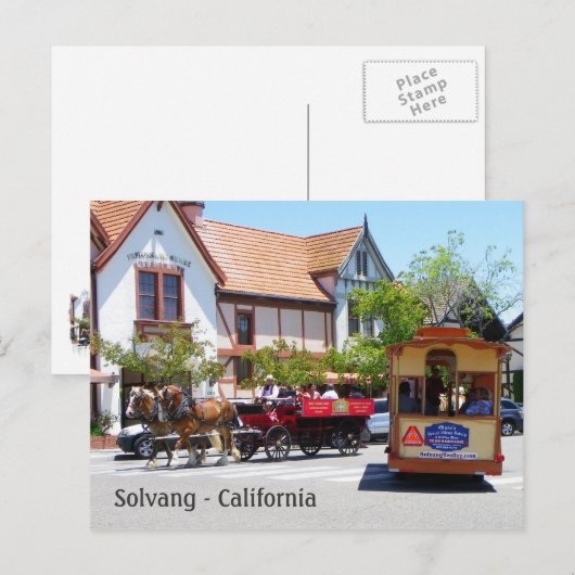 Carte postale cool Solvang ! (Devant / Derrière)