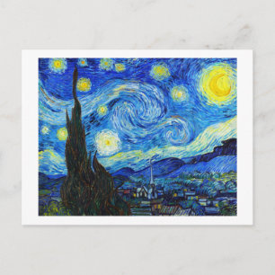 Carte Postale Cool Starry Night Vincent Van Gogh peinture