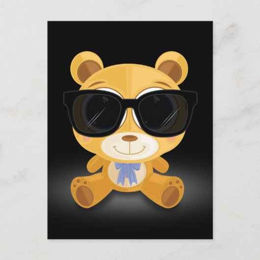Carte Postale Cool Teddy Bear (Devant)