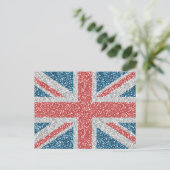 Carte Postale Cool tendance Royaume-Uni Union Jack drapeau fauss (Debout devant)