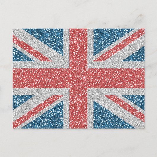 Carte Postale Cool tendance Royaume-Uni Union Jack drapeau fauss (Devant)