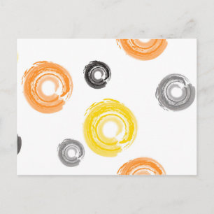 Carte Postale Cool, tendance, urbain, moderne peinture brosse