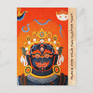 Carte Postale Cool tibétain oriental thangka Bhairava tatouage a