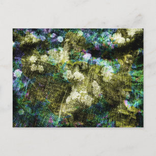 Carte Postale Cool, unique, art numérique tendance de motif de f