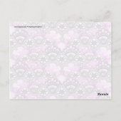 Carte Postale Cool Vibrant détendu dentelle violette Damas motif (Dos)