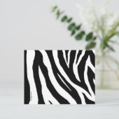 Carte postale cool Zebra Stripes (Debout devant)