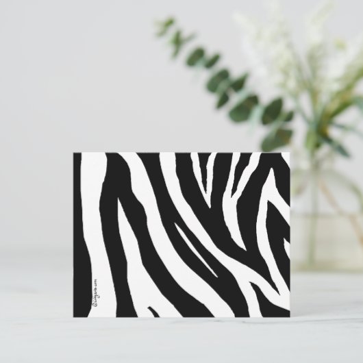 Carte postale cool Zebra Stripes (Debout devant)