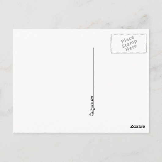 Carte postale cool Zebra Stripes (Dos)