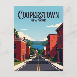 Carte Postale Cooperstown États-Unis