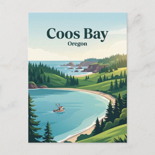 Carte Postale Coos Bay, Oregon (Devant)