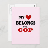Carte Postale Cop Love (Devant / Derrière)