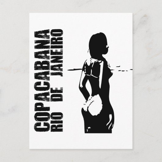 Carte Postale Copacabana, Rio de Janeiro (Devant)