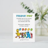 Carte Postale Copains de la rue Sésame | Ballons d'anniversaire (Debout devant)