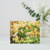 Carte Postale copeaux de riz et oignon vert (Debout devant)