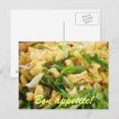 Carte Postale copeaux de riz et oignon vert (Devant / Derrière)