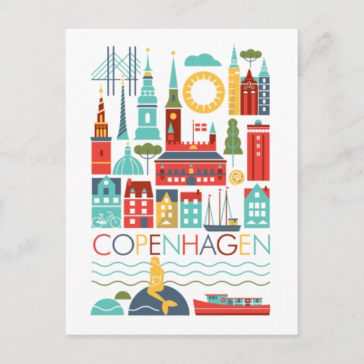Carte postale Copenhague (Devant)