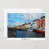 Carte postale Copenhague (Devant / Derrière)