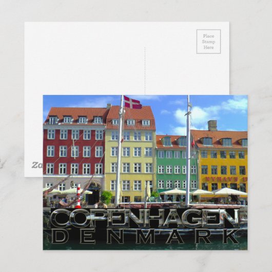 Carte Postale Copenhague (Devant / Derrière)