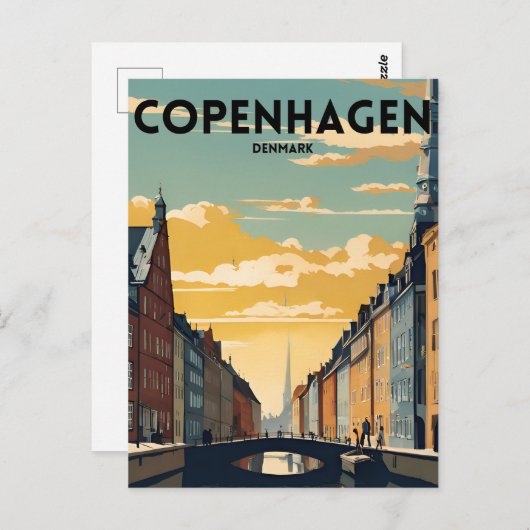 Carte Postale Copenhague (Devant / Derrière)