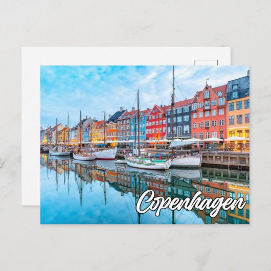Carte Postale Copenhague, Danemark (Devant / Derrière)