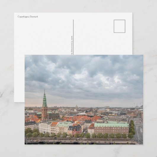 Carte Postale Copenhague Danemark (Devant / Derrière)