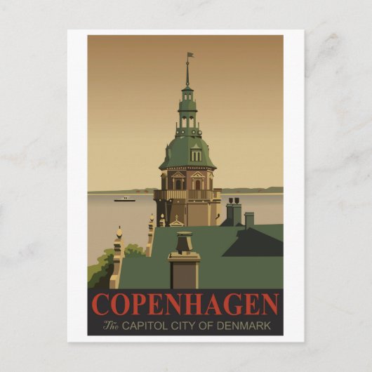 Carte Postale Copenhague, Danemark (Devant)
