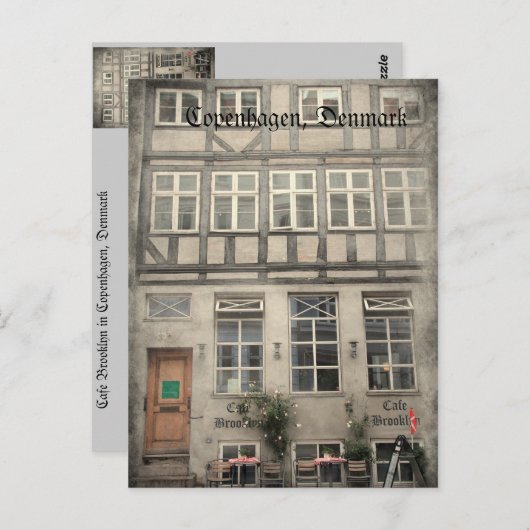 Carte Postale Copenhague, Danemark (Devant / Derrière)