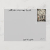 Carte Postale Copenhague, Danemark (Dos)