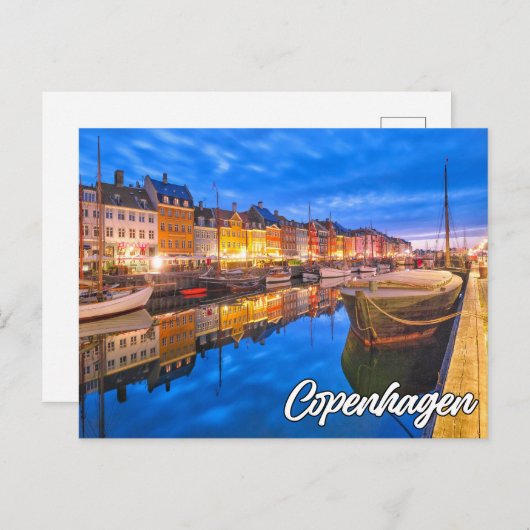 Carte Postale Copenhague, Danemark (Devant / Derrière)