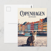 Carte Postale Copenhague Danemark (Devant / Derrière)