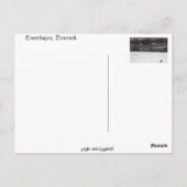 Carte Postale Copenhague, Danemark (Dos)