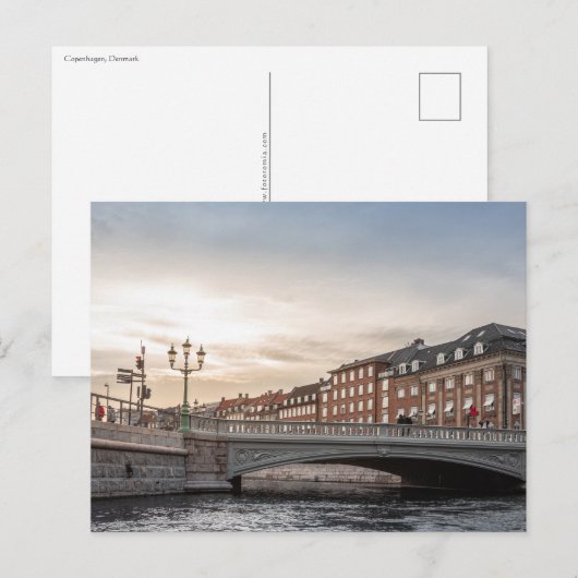 Carte Postale Copenhague Danemark (Devant / Derrière)
